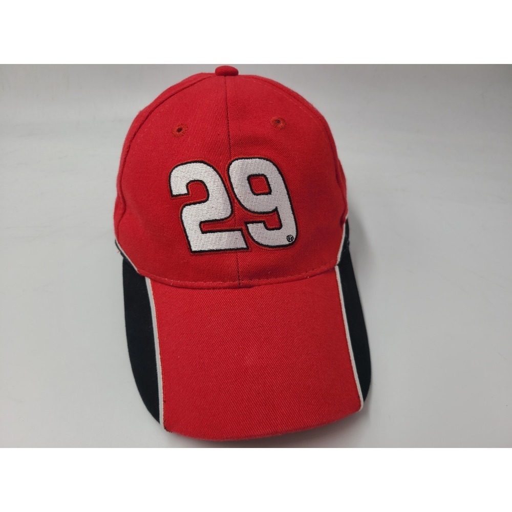 Youth Kevin Harvick #29 Chase Adjustable Hat Cap Cotton Boys Girls NASCAR Red
